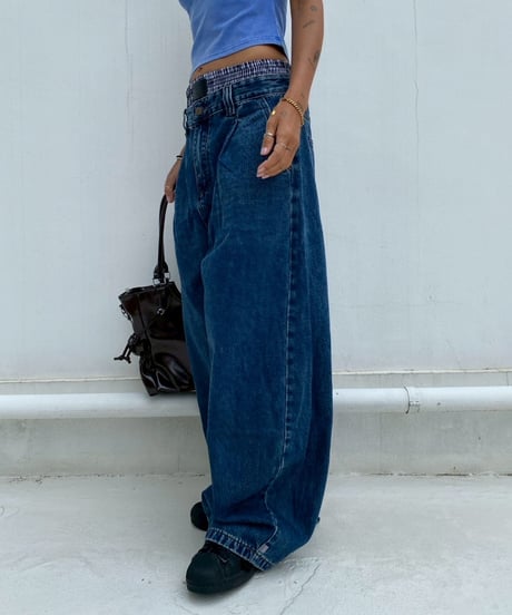 wide denim pt「layered」#7106164