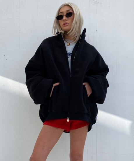 stand neck blouson「boa」#22616