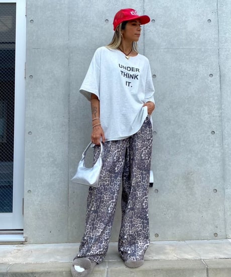 wide tee「UNDER THINK IT.」#5703