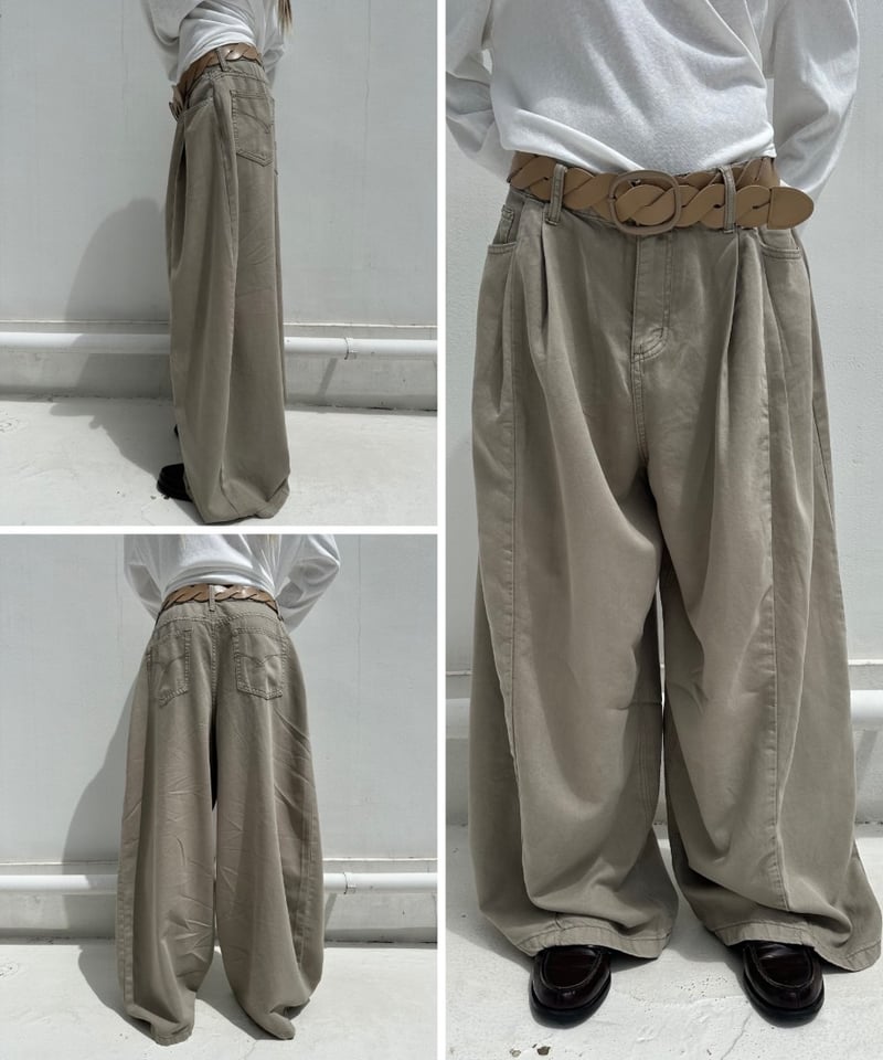 su_do tuck barrel pt 「volume」 #39664 tuck barrel pt「volume」#39664(ベルト付き) | tablethot