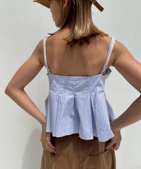 stripes cami「button」#601636