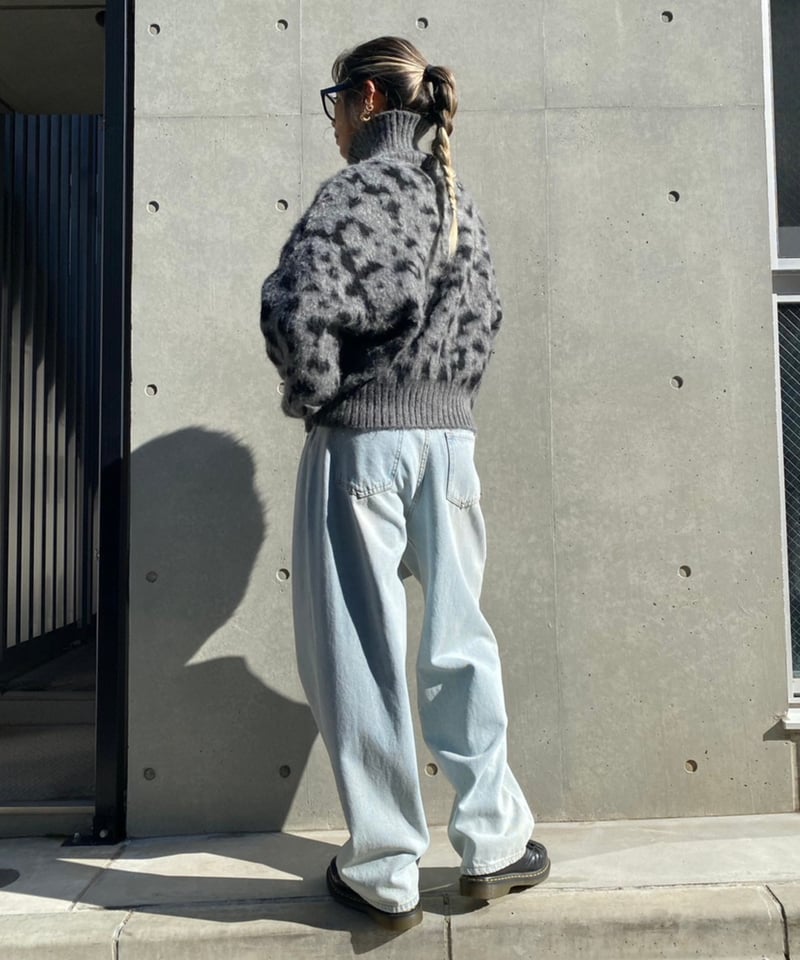 LEONARD ジップカーディガン アセテート 総柄 niko and ｜幾何ハート柄襟ZIPカーディガン | Rakuten