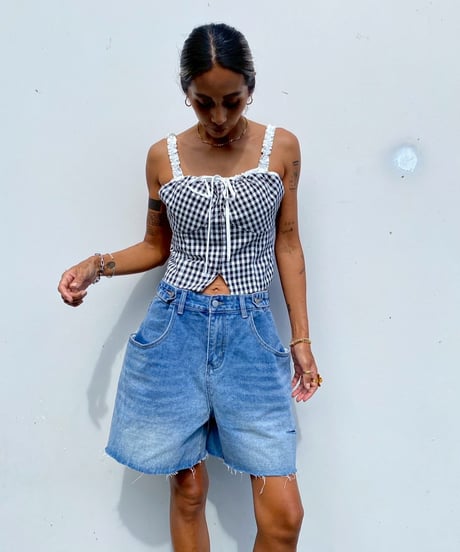 gingham camisole「diner」#2859