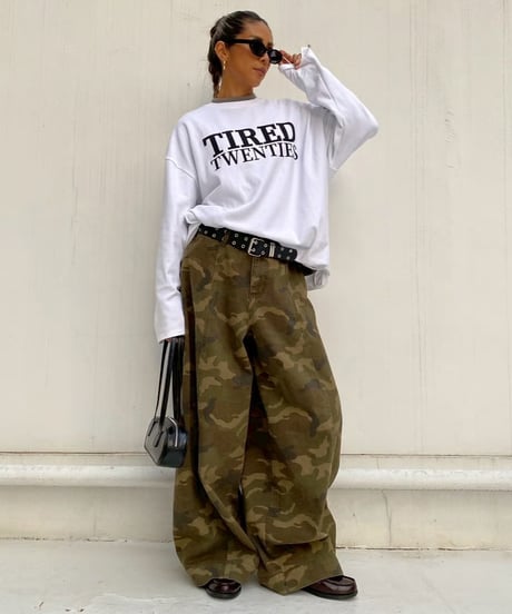 baggy pt「camo barrel」#591511（ベルト付き）