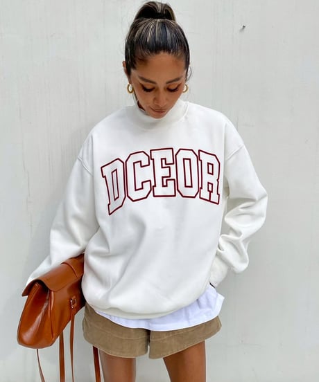 high neck sw「flocky font」#2162859(裏起毛）
