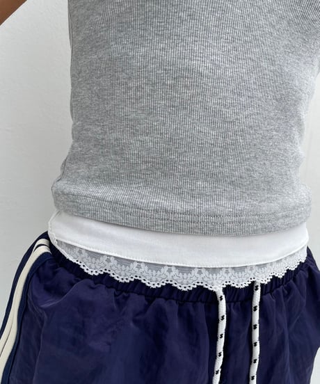 lace tank「button」#68137