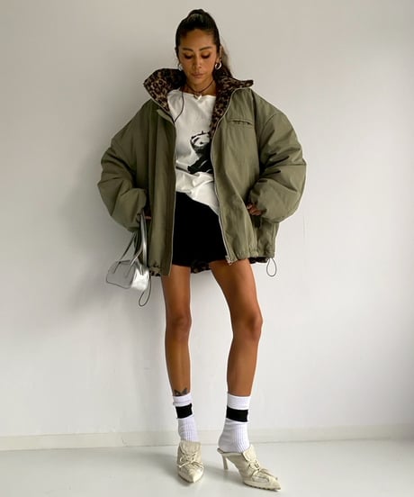 2way coat「leo sheep」#6065511（リバーシブル）