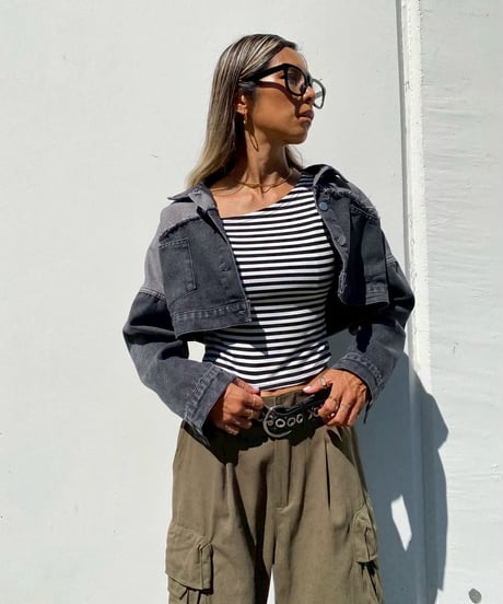 cropped denim jc「Flip」#658