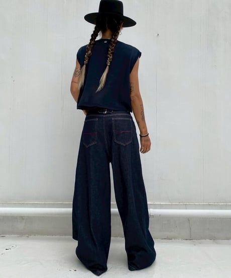 wide denim pt「design waist」#2635364