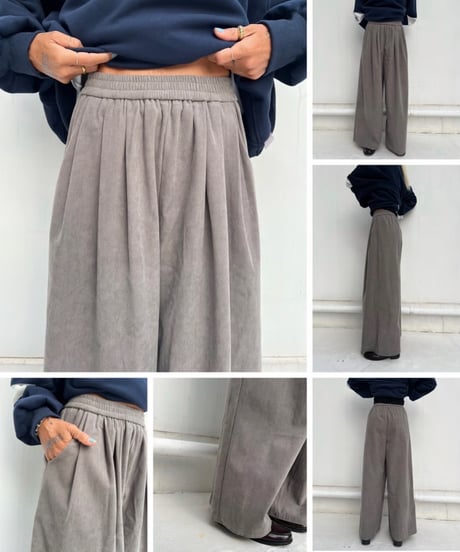 wide pt「corduroy tuck」#5802510