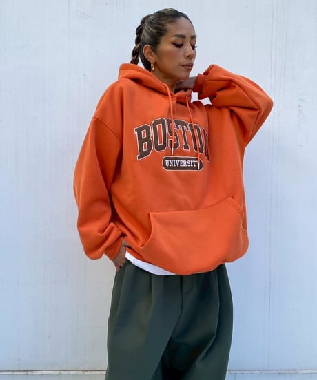 hoodie「BOSTON uni」#6810511（裏起毛）