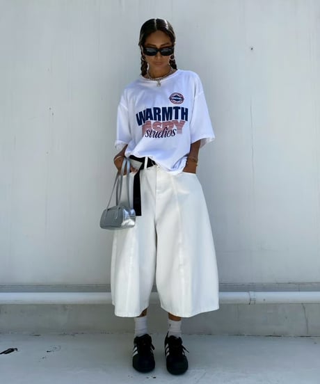 wide tee「WARMTH」#2606064