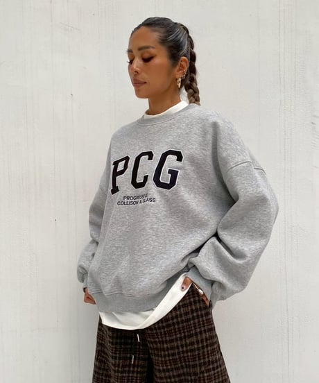 oversized sw「PCG」#6658511（裏起毛）