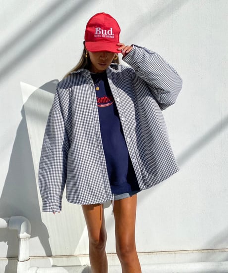puffer shirt「gingham」#97125