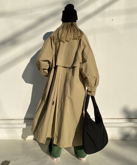 Stand collar long coat「SPRINKLE」#013