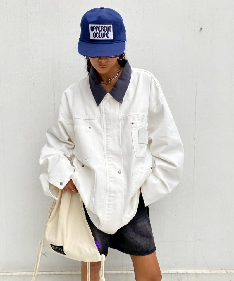 coverall jacket「contrast collar」#80112 | tablet