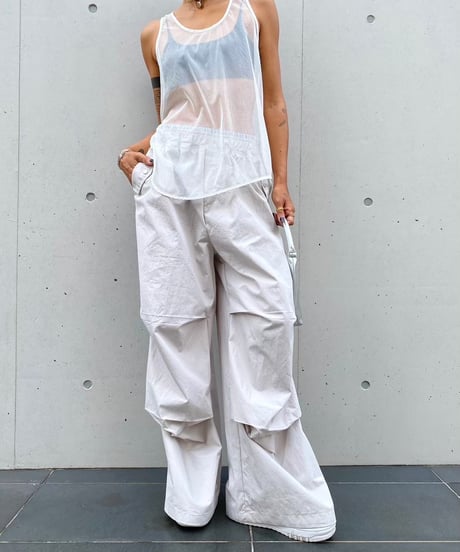 knee tack jogger pt「W stripe」#013