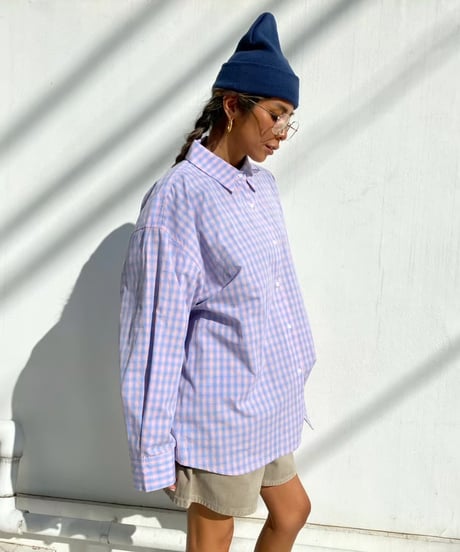 check shirt「bubble gum」#86165601