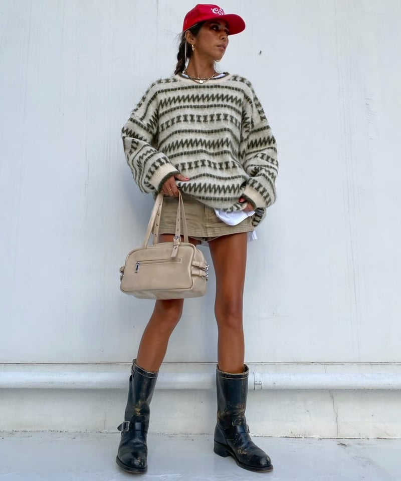 タグ付き未使用　Short Sleeve Knit Pullover pattern knit「nordic」#2617359 | tablethotel-sūdo