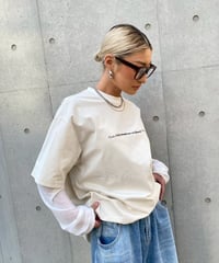 【¥8,900→¥8,600】sheer layered T「Sky.Moon」#3109