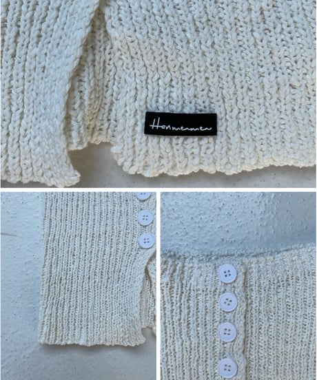 knit bare top「buttons」#6155358
