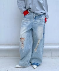 baggy denim「full damage」#56225601
