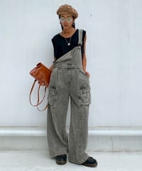 pigment overall「washed」#8209