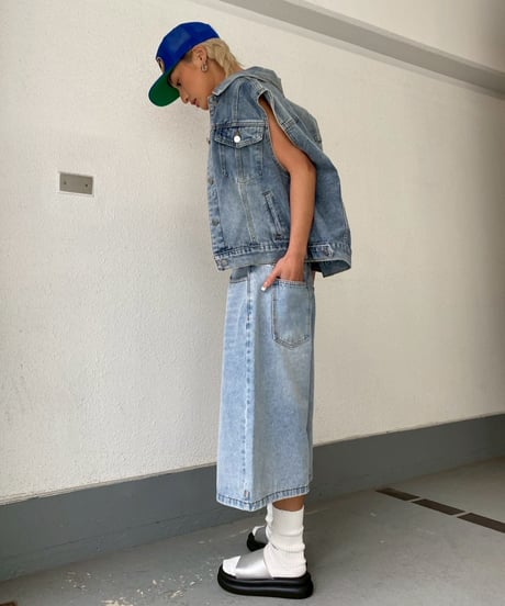 denim vest「classic」#360