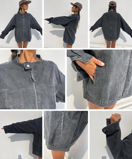 denim jc「stand collar」#198958