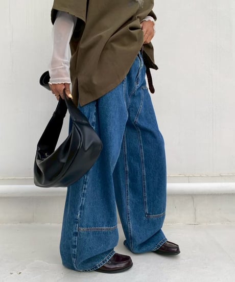 denim pt「3D curve」#8662959(ベルト付き)