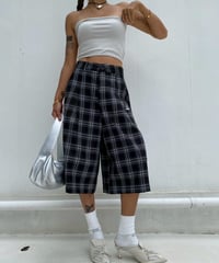 oversized shorts 「baggy checkers」#3126