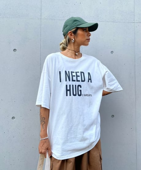 wide tee「HUG」#3271