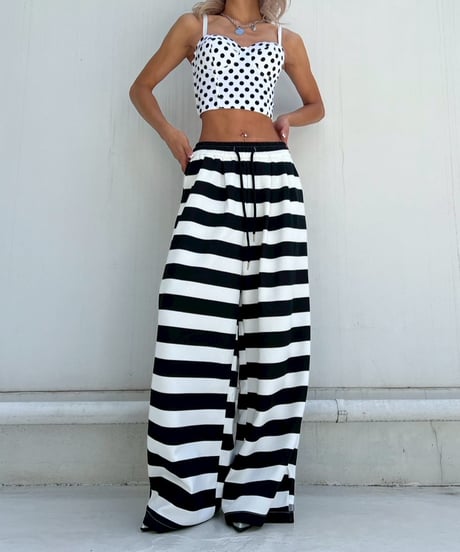 【¥7,300→¥5,800】border wide pt「flare」#6660