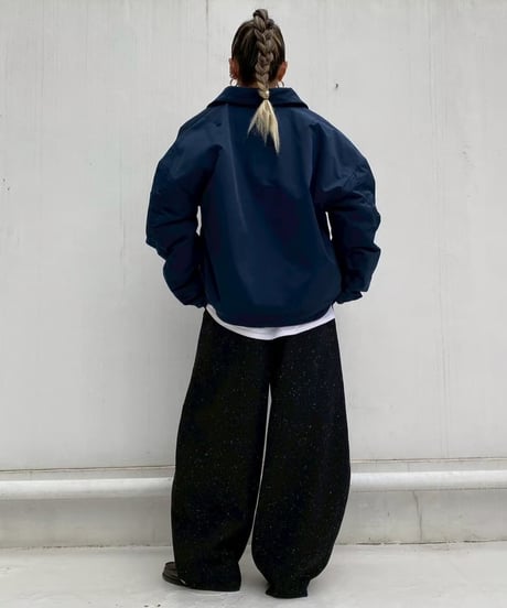 oversized pt「tweed barrel」#951359（ベルト付き）