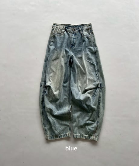 3D tuck denim「tapered」#99003