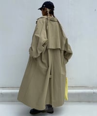 Stand collar long coat「SPRINKLE」#013