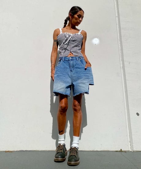 gingham camisole「diner」#2859