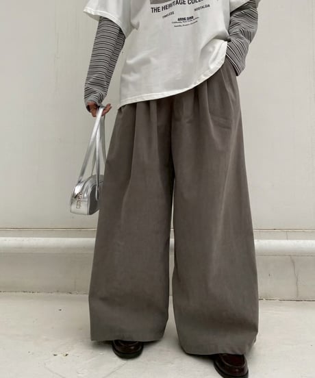 wide pt「corduroy tuck」#5802510