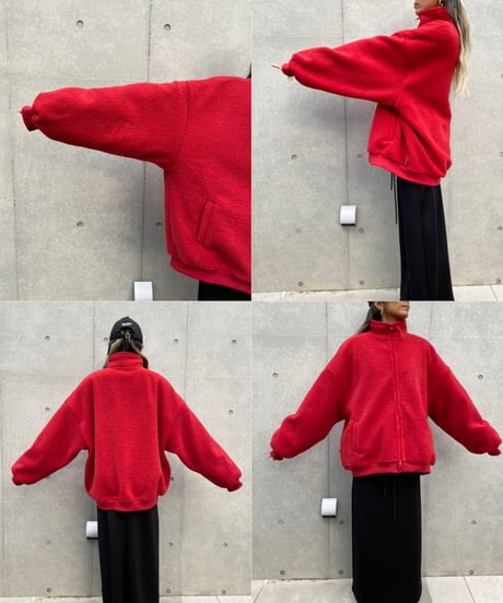 stand neck blouson「boa」#22616