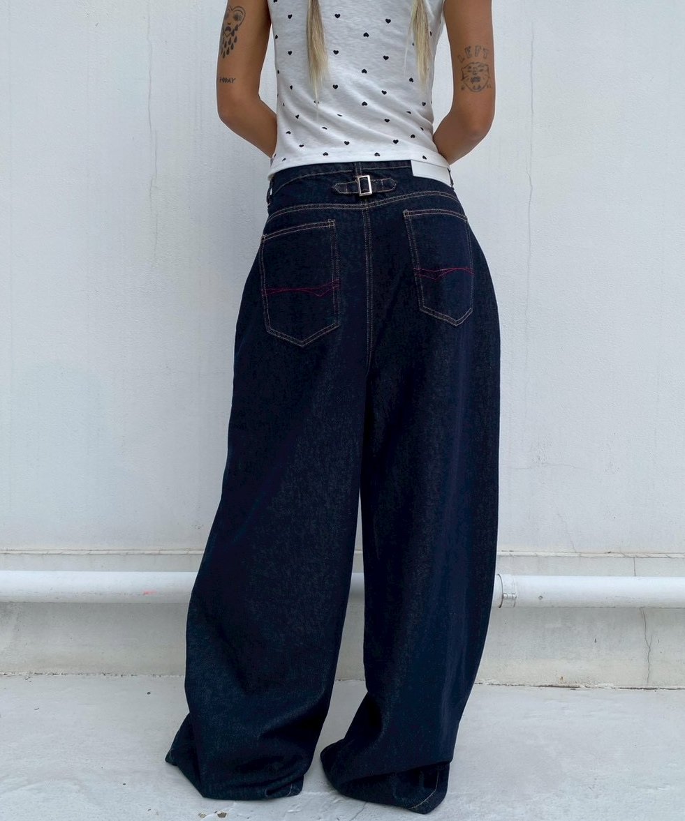 wide denim pt「design waist」#2635364 | tablethot
