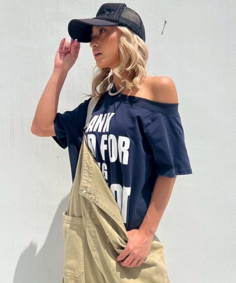 logo tee「oneshoul」#25465