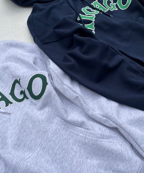 wide hoodie「CHICAGO」#75019