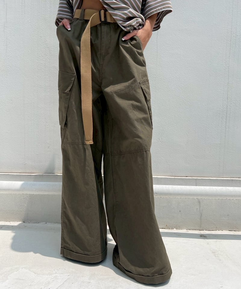 パンツ・ボトムスその他 IONSEOUL Two Cargo Zip Pants BBU659 cargo pants「folded」#25278 | tablethotel-sūdo