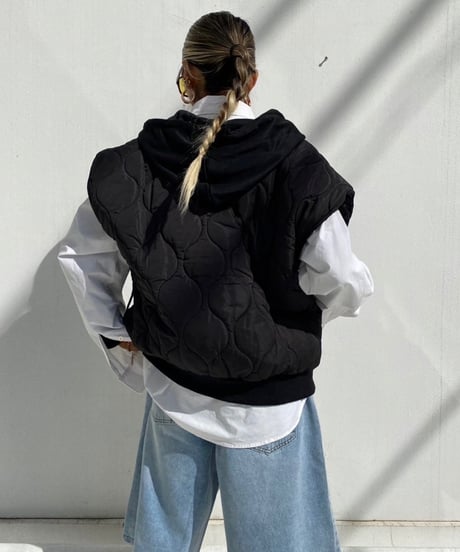 hoodie quilt gilet「FKG」#9757