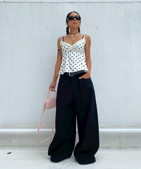 flare cami tops「dot」#00365