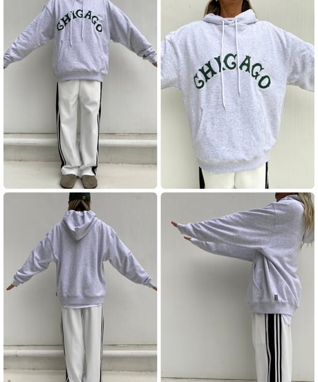 wide hoodie「CHICAGO」#75019