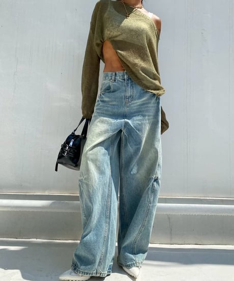 denim pt「balloon barrel」#25046