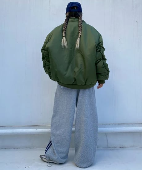 oversized blouson「volume khaki」#13911511