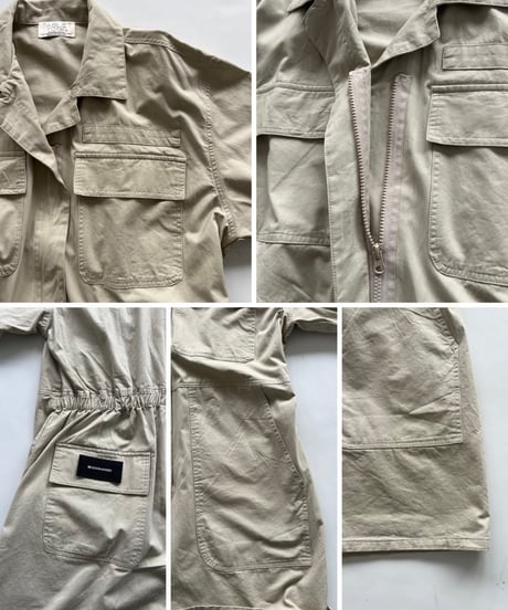 short jumpsuit「flap pocket」#523563
