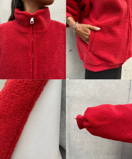 stand neck blouson「boa」#22616